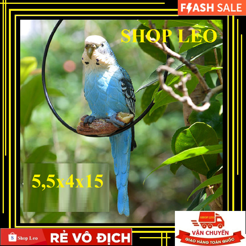 Mô hình chim vẹt, Chim Tu CĂNG - trang trí lũa bể cá- bán cạn, terrarium - mô hình trang trí tiểu cảnh-shopleo