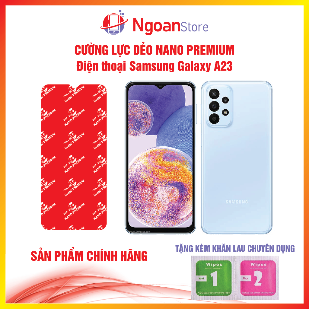 Cường lực dẻo Nano Premium cho điện thoại Samsung Galaxy A23 - Ngoan Store
