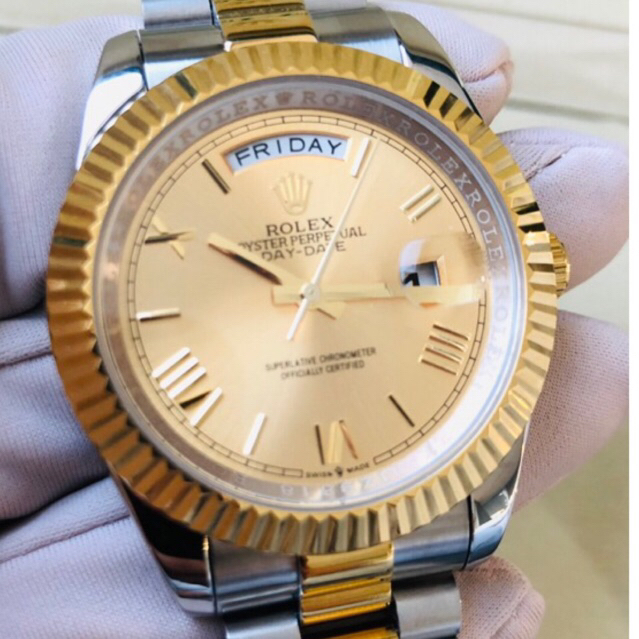 Đồng hồ nam Rolex Day-Date máy cơ Automatic , chống nước 100m