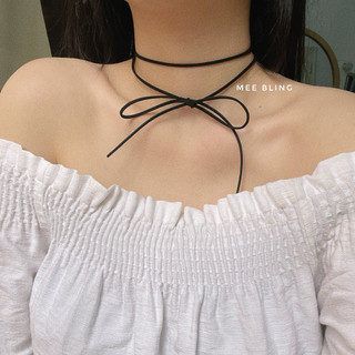 MEE BLING ♡ Vòng cổ cột nơ Wrap Choker Necklace N1053