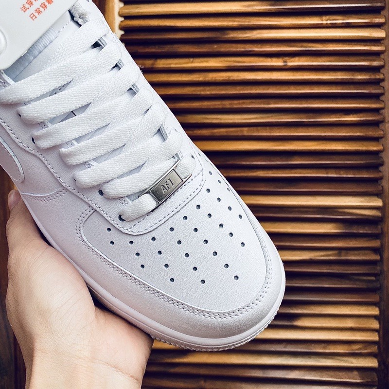 Giày Nike_air Force 1 all white, giày AF1 trắn trắng đế air bản đẹp đủ size 36-43  Full Box+Bill