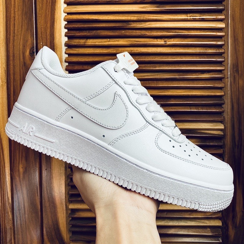 Giày Nike_air Force 1 all white, giày AF1 trắn trắng đế air bản đẹp đủ size 36-43  Full Box+Bill