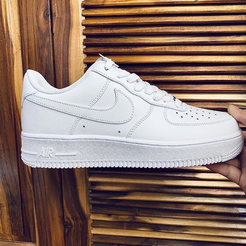 Giày Nike_air Force 1 all white, giày AF1 trắn trắng đế air bản đẹp đủ size 36-43  Full Box+Bill