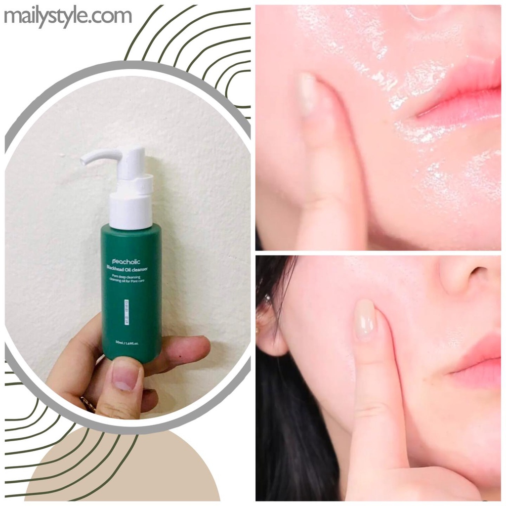 Dầu Tẩy Trang Peacholic Xoá Mụn Đầu Đen - Chăm Sóc Lỗ Chân Lông