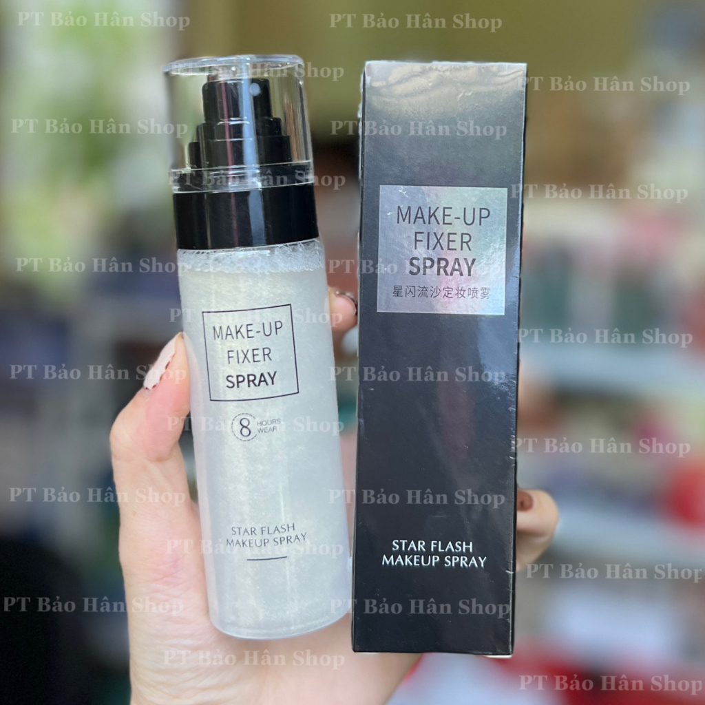 Xịt khoá make up có nhũ