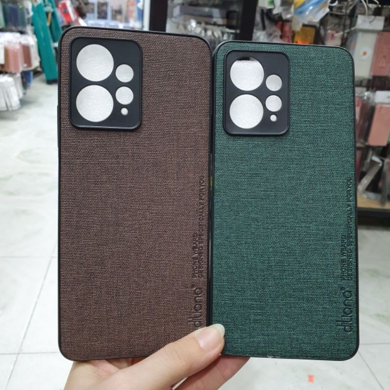 Ốp lưng Xiaomi Redmi Note 12 4G dẻo viền đen lưng vải có bảo vệ camera