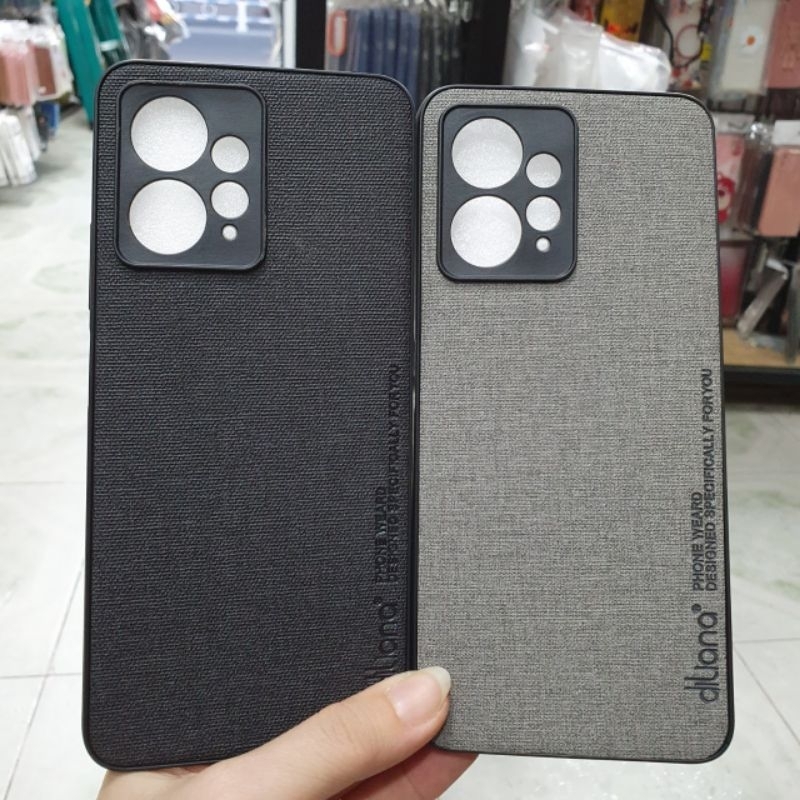 Ốp lưng Xiaomi Redmi Note 12 4G dẻo viền đen lưng vải có bảo vệ camera