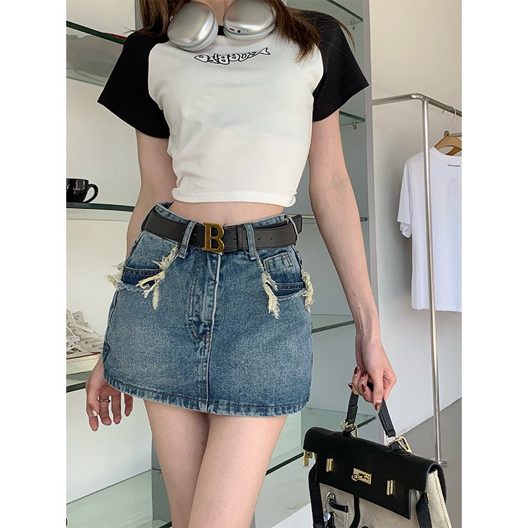 chân váy bò jean chữ a nữ jeans cạp cao phong cách style huyenjean_06 ms01