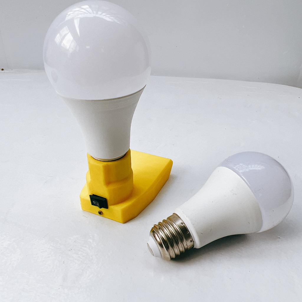 Đế Đèn Led Pin Dewalt 20V - Ngàm Đế Đèn Led Thắp Sáng Chân Pin Máy Dewalt 20V