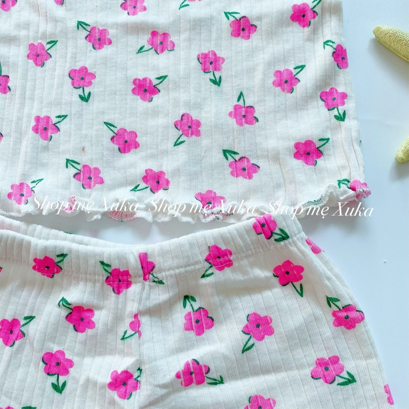 Bộ 2 dây tăm lạnh bé gái hoạ tiết dễ thương