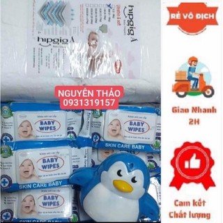 Combo 2 gói khăn giấy ướt baby wipes 80g