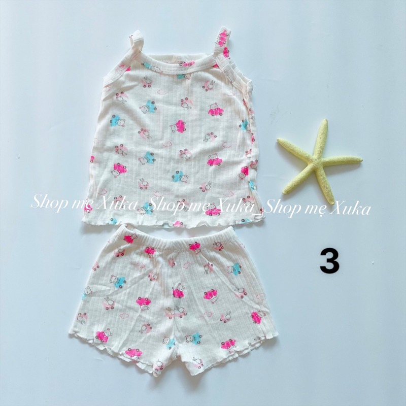 Bộ 2 dây tăm lạnh bé gái hoạ tiết dễ thương