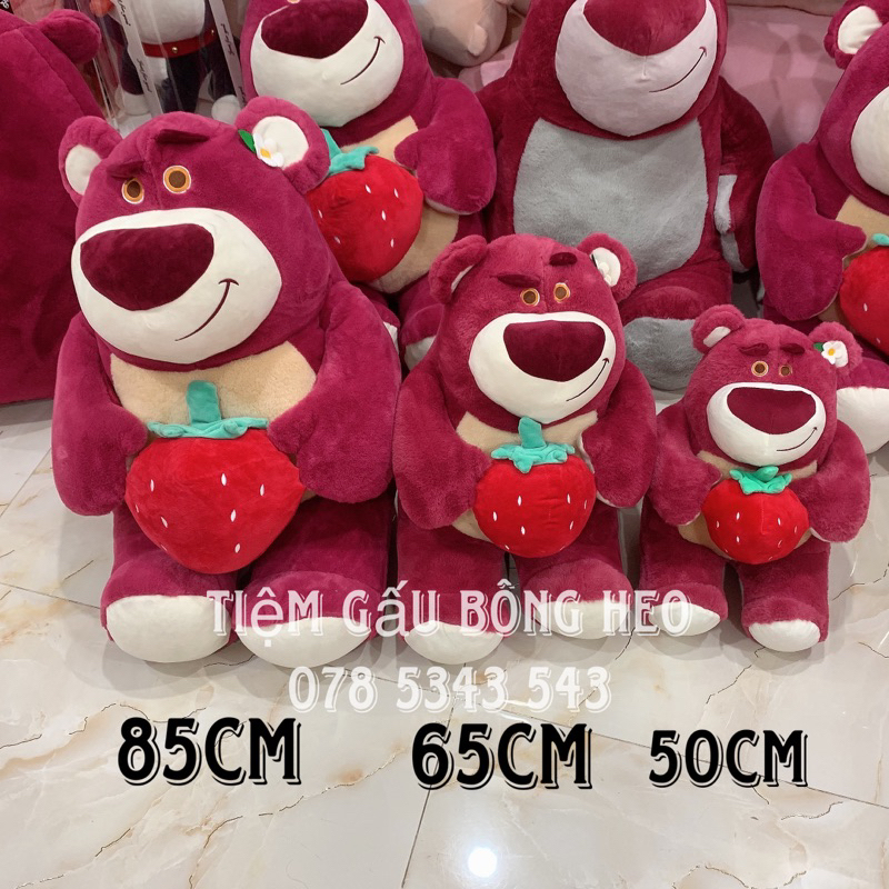 Gấu Bông Lotso ôm trái dâu