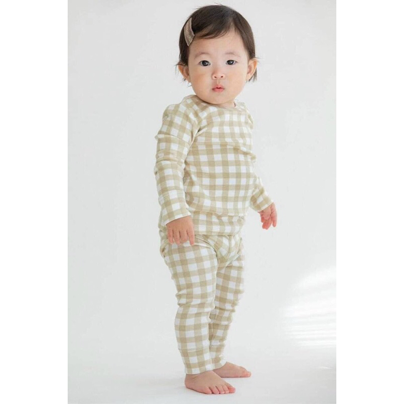 Bộ đồ dài tay cho bé trai,bé gái nằm điều hoà và thu đông chất tencel hàng xuất dư xịn