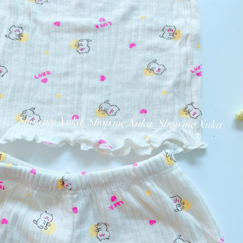 Bộ 2 dây tăm lạnh bé gái hoạ tiết dễ thương