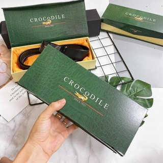 Thắt lưng da | dây nịt da | thắt lưng cá sấu crocodile nam cao cấp sang trọng đẳng cấp