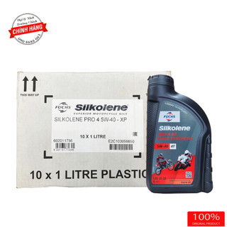 Thùng Nhớt Fuchs Silkolene Pro 4 10W40, 5W40, 10W30 XP 4T Châu âu 1L