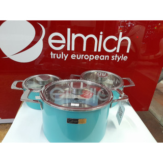 Bộ nồi inox liền khối elmich hera el-8130 size 16,20,22cm