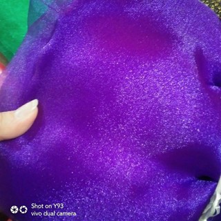 Vải von lưới tu tu ánh kim