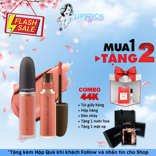 Son kem mac powder kiss liquid lipcolour, son mac kem ruby woo 975, bst son kem lì lâu trôi full 5g