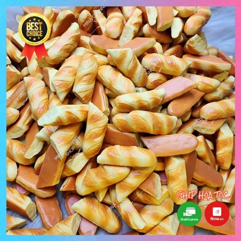 Squishy Nhật Hiếm Nữa Ổ Bánh Mì Mini Hàng mới nhất 2023 Ngộ Nghĩnh, dễ thương, đáng yêu, Mềm, Thơm, chậm tăng, giá rẻ