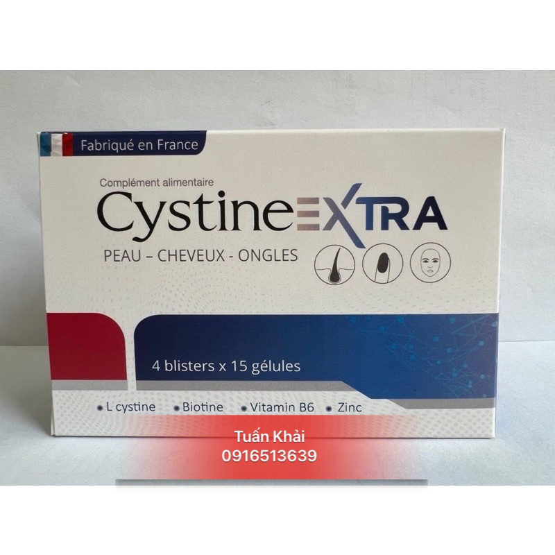 CYSTINE EXTRA Viên uống sáng da, giảm thâm, giảm nhờn - Pháp