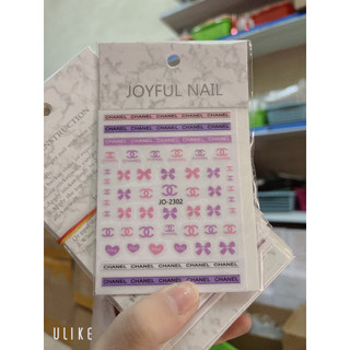 Sticker thương hiệu trang trí nail
