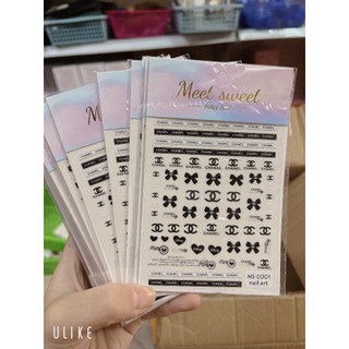 Sticker thương hiệu trang trí nail