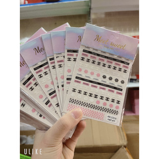 Sticker thương hiệu trang trí nail