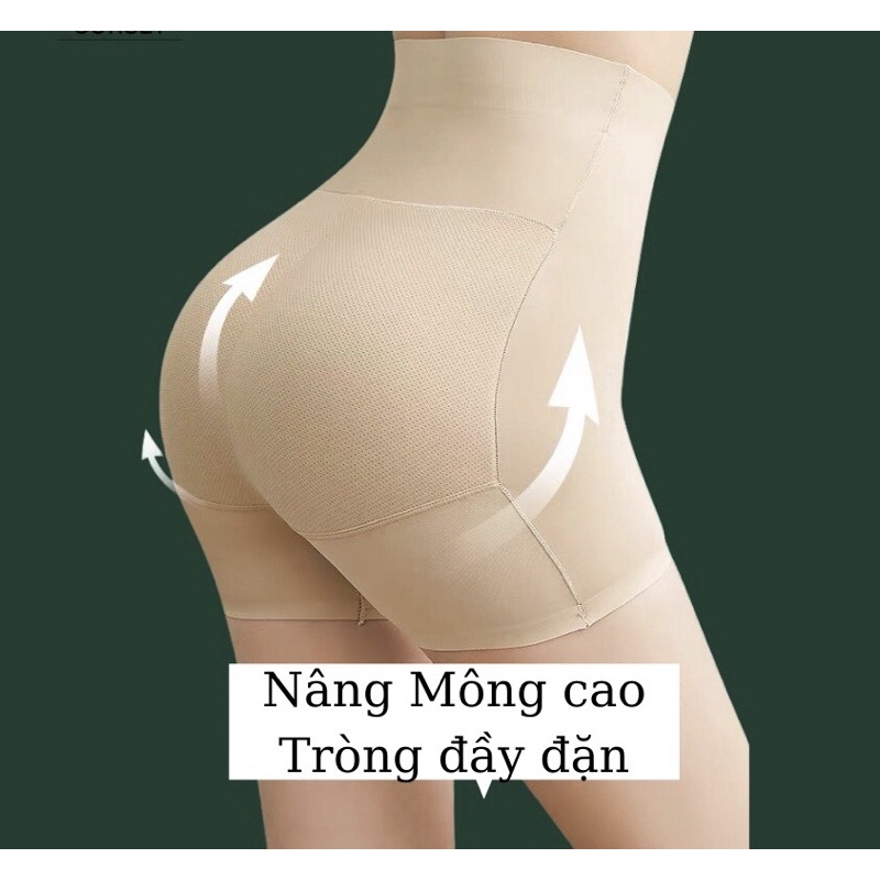 Quần Độn Mông Đùi Cạp Cao Thông Hơi Gen Bụng, Mặc Váy, Áo Dài Chất Đúc Su Loại 1
