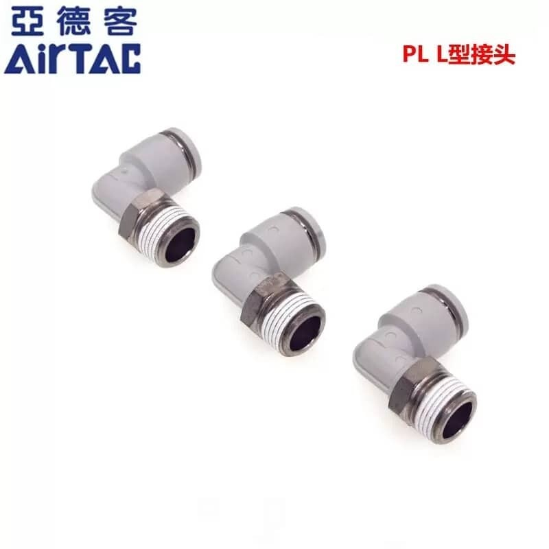 Cút nối góc PL Inox màu trắng loại tốt ren ngoài khí nén, phun sương giá sỉ