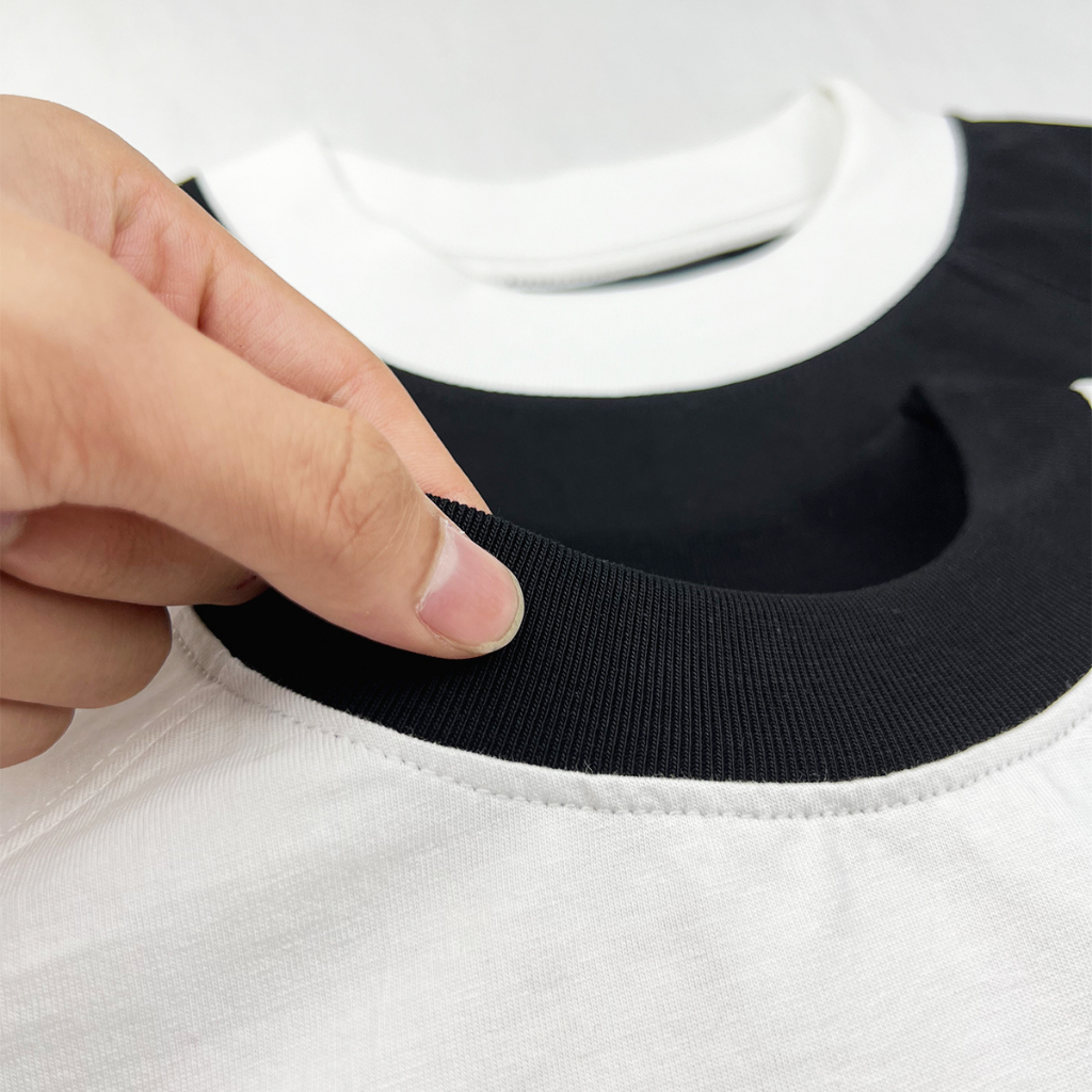 Áo thun nữ Baby Tee Tay viền phối 100% cotton