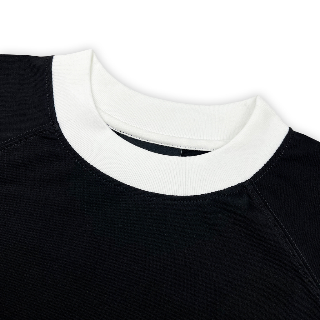 Áo thun nữ Baby Tee Tay viền phối 100% cotton