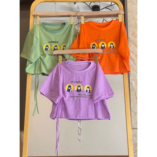 Áo croptop rút dây halenzka