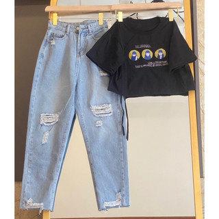 Áo croptop rút dây halenzka