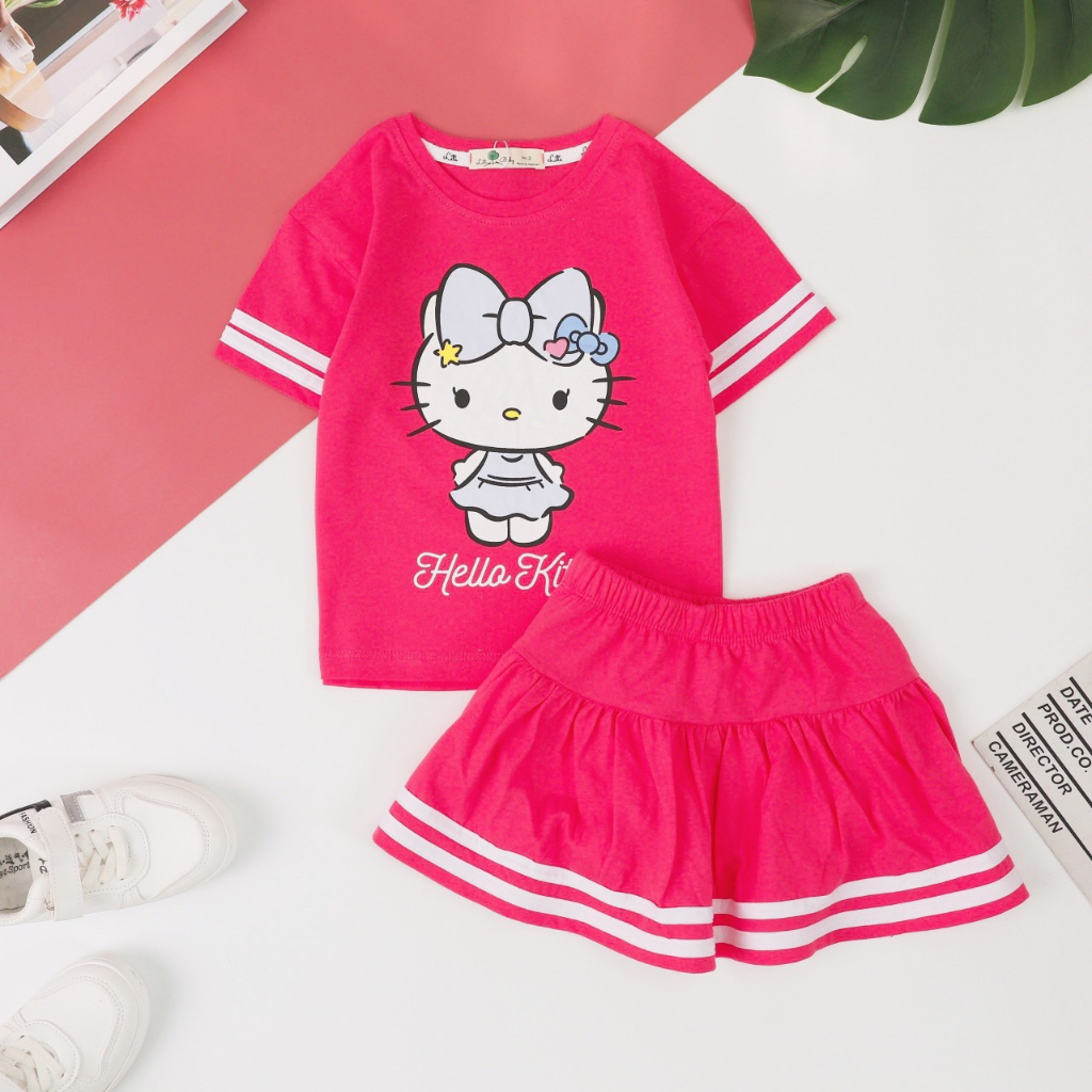 Đồ bộ bé gái, bộ cộc tay bé gái chất thun cotton phù hợp làn da bé yêu,giá tận xưởng