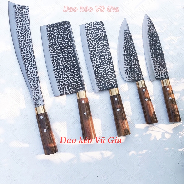 🆘Dao bếp thép nhíp ô tô cán cẩm chỉ cao cấp giá tốt - Dụng cụ nhà bếp