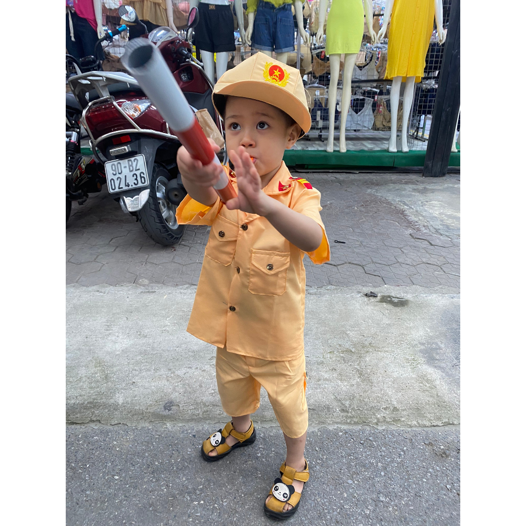 Set Chú Công An, Chú Bộ Đội Cute Cho Bé Có Ước Mơ Làm Bộ Đội