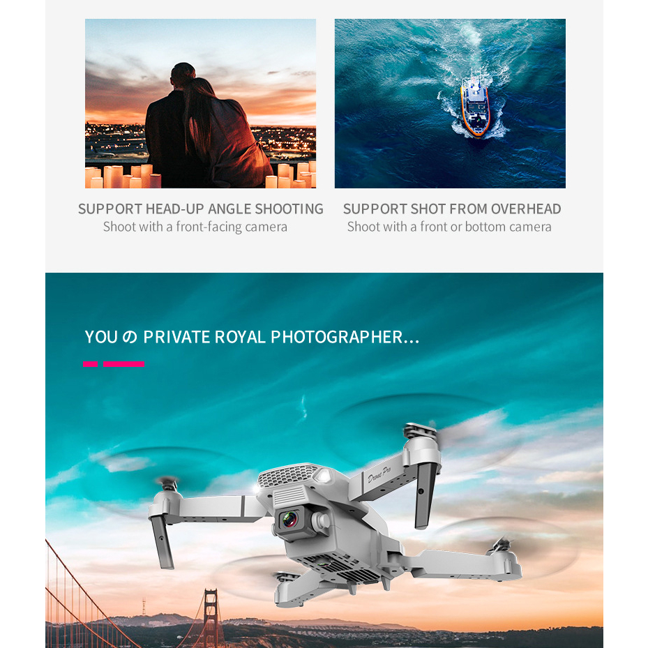 【Có 3 pin】Drone 4K HD Camera Kép Có Định Vị 1080P WiFi | BigBuy360 - bigbuy360.vn
