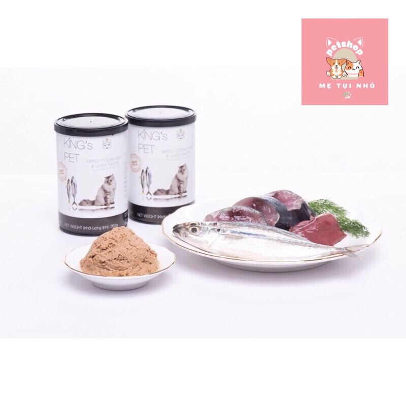 Pate Lon King's Pet Gà & Cá Cho Chó Mèo 380gr