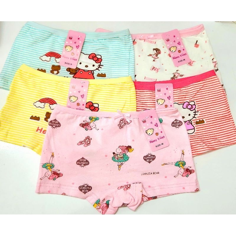 Quần Chip Đùi Bé Gái 100% Cotton Mềm Mại/ Quần Lót Bé Gái