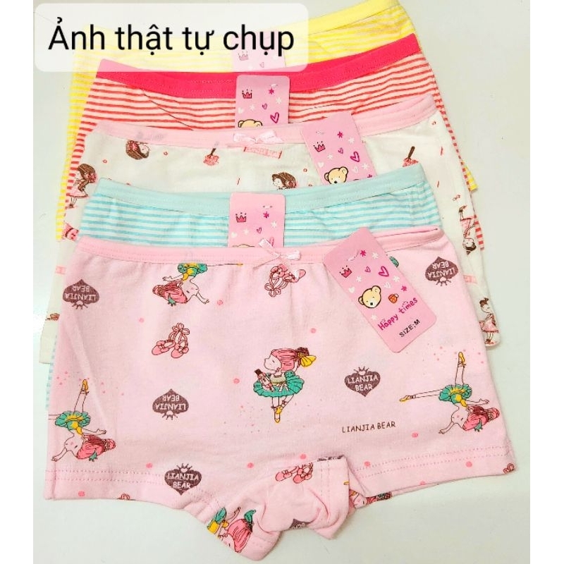 Quần Chip Đùi Bé Gái 100% Cotton Mềm Mại/ Quần Lót Bé Gái