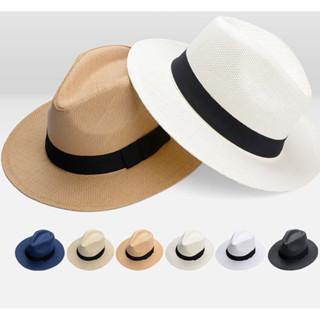 Mũ cói Panama mũ phớt cói cao cấp nam nữ đi biển đi chơi full màu mẫu mới nhất 2025