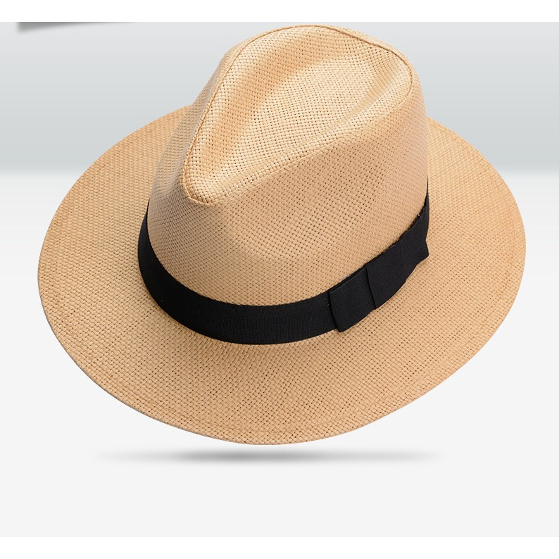 Mũ cói Panama mũ phớt cói cao cấp nam nữ đi biển đi chơi full màu mẫu mới nhất 2023