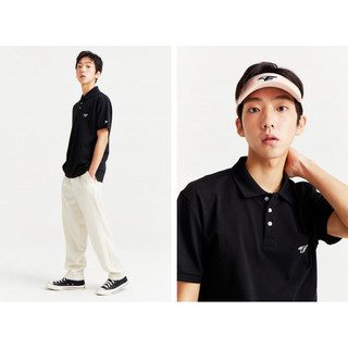 Áo new era hanwha eagles polo pique black - polo new era chính hãng full tem tag