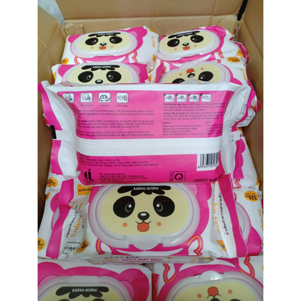 Khăn ướt Baby Wipes gấu lớn 325g