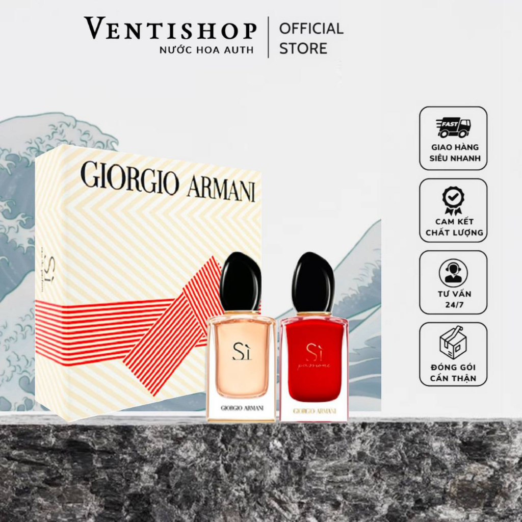 | 𝐕𝐄𝐍𝐓𝐈𝐒𝐇𝐎𝐏.𝟔𝟖 | Set Quà tặng Nước hoa mini Sì Giorgio Armani EDP 5mlx2