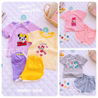Bộ miwoo kids ngắn tay cho bé trai bé gái ❤️ freeship ❤️ đồ bộ dễ thương cho bé