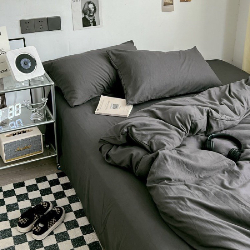 Bộ chăn ga Đũi Hàn basic - Taci House