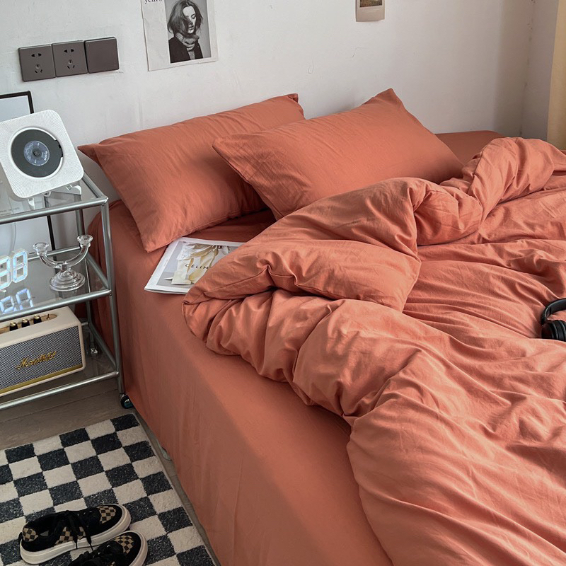 Bộ chăn ga Đũi Hàn basic - Taci House